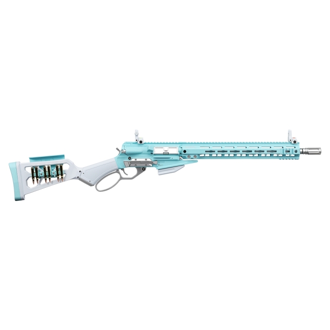 G&G LevAR 15" Gas Non-Blowback Airsoft Rifle - Blue / White