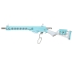 G&G LevAR 15" Gas Non-Blowback Airsoft Rifle - Blue / White
