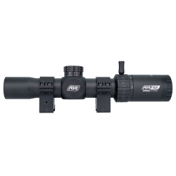 STRIKE LPVO puškohľad 1-6x28 LMTS-02 s montážou (30 mm) - Čierna