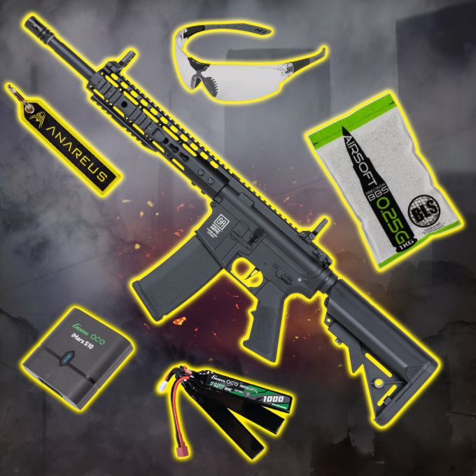 STARTER PACK set SA M4A1 RIS (SA-C03 CORE™ HAL ETU™) - Čierna / piesková