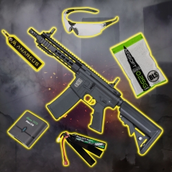 STARTER PACK set SA M4 CQB Keymod Gen2 (SA-C08 CORE™ HAL ETU™) - Black