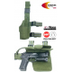 GUARDER Universal Leg Holster TORNADO, Left-Handed - Green