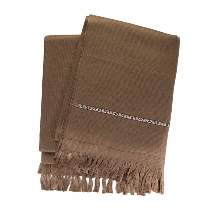 Traditional Cotton Throw PATOO – Brown