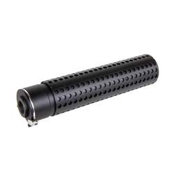 5KU hliníkový tlumič SR16 QD 170 × 38 mm – Černá