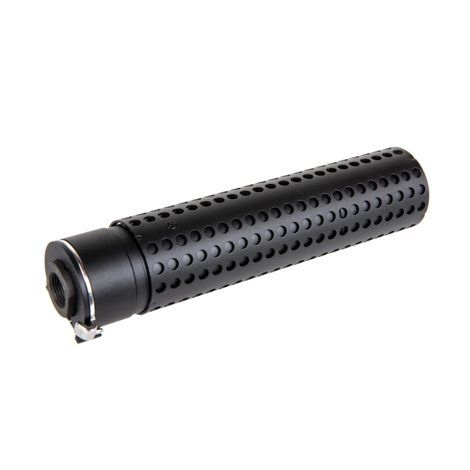 5KU hliníkový tlmič SR16 QD 170 × 38 mm – Čierna