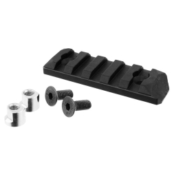 PTS polymerová RIS lišta pro KeyMod, 5 slots / 60 mm – Černá