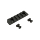 PTS Enhanced RIS Rail Section for M-LOK, 5 slots / 60 mm – Black
