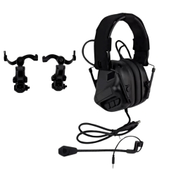 WST taktický aktívny headset Gen5 AMP TYPE – Čierna