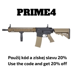 SA Daniel Defence® MK18 BLOCK 2 (SA-P26 Prime™ Aster II ETU) s bezuhlíkovým motorem - Chaos Bronze