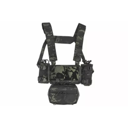 WoSporT taktický Micro Chest Rig MK4 – Multicam Black | ANAREUS