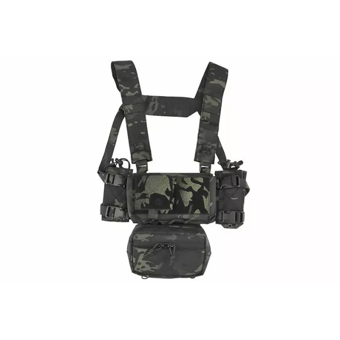 WoSporT Tactical Micro Chest Rig MK4 – Multicam Black | ANAREUS