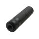 EPeS tlumič 32 × 150 mm s výplní, rádlování – Černá | ANAREUS