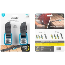 NITE IZE upínacie popruhy CAMJAM® TIE DOWN STRAPS 6ft (1,83 m), 2ks