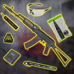 STARTER PACK set SA AK-74S (SA-J74 CORE™ HAL ETU Gen2) - Čierna / Plum