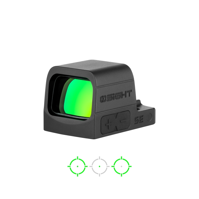 OLIGHT kolimátor Osight SE (zelená bodka), RMSc Footprint | ANAREUS