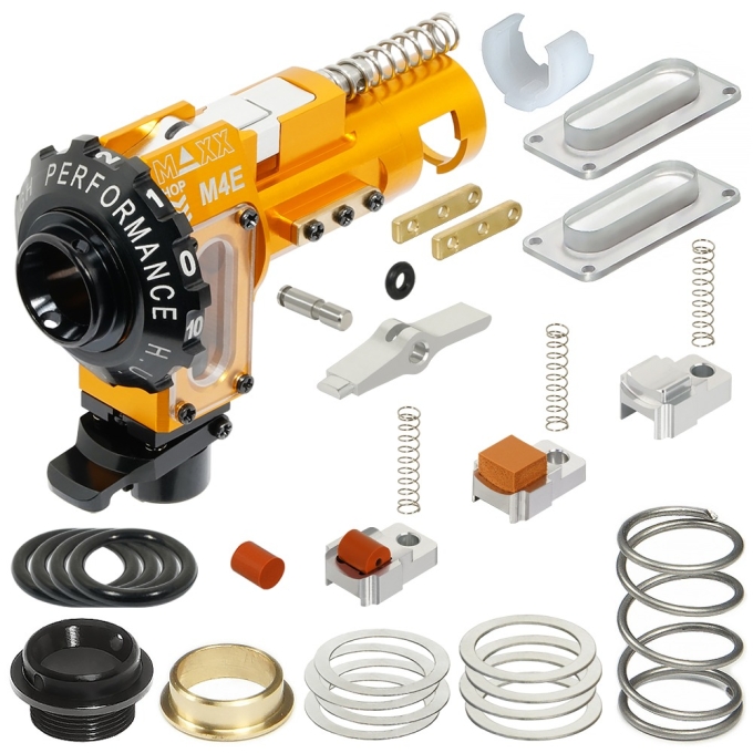 MAXX CNC hop-up komora M4E (AEG) – Oranžová | ANAREUS