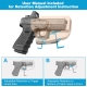 GUN FLOWER univerzálne OWB púzdro UNI PRO, pre pravákov – Piesková | ANAREUS