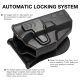 GUN FLOWER puzdro Glock 19 / 23, pre pravákov – Čierna | ANAREUS