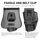 GUN FLOWER Holster Glock 19 / 23, Right-Handed – Black | ANAREUS