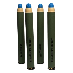 Stingray airsoftové rakety AT4 TAGinn Paladin (4 ks) – Modrá hlavica