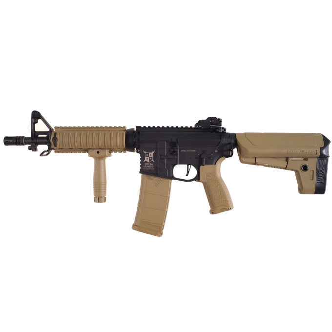 Delta Armory M4 / AR15 CQB-R CHARLIE Airsoft Rifle (TAN) | ANAREUS