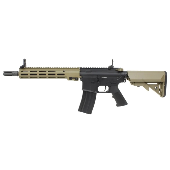 S&T airsoftová puška Colt M4 MK16 URG-I 11.5 G3 ETU – Čierna / FDE