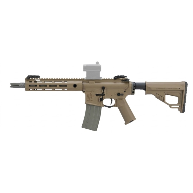 ARES airsoftová puška KAC SR-16E Mod2 M-LOK CQB – Piesková | ANAREUS