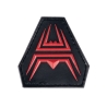 ANAREUS 3D nášivka DIAMOND Patch (50 mm) – Černá / červená