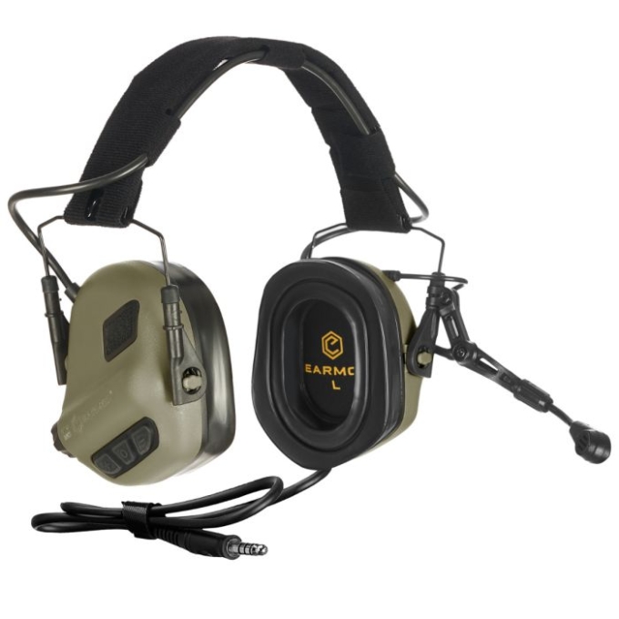 EARMOR M32 PLUS Electronic Tactical Headset – Olive Drab | ANAREUS