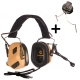 EARMOR headset M32 PLUS SET s montážou na helmu – Coyote | ANAREUS