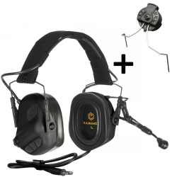 EARMOR M32 PLUS SET Electronic Tactical Helmet Headset (BK) | ANAREUS