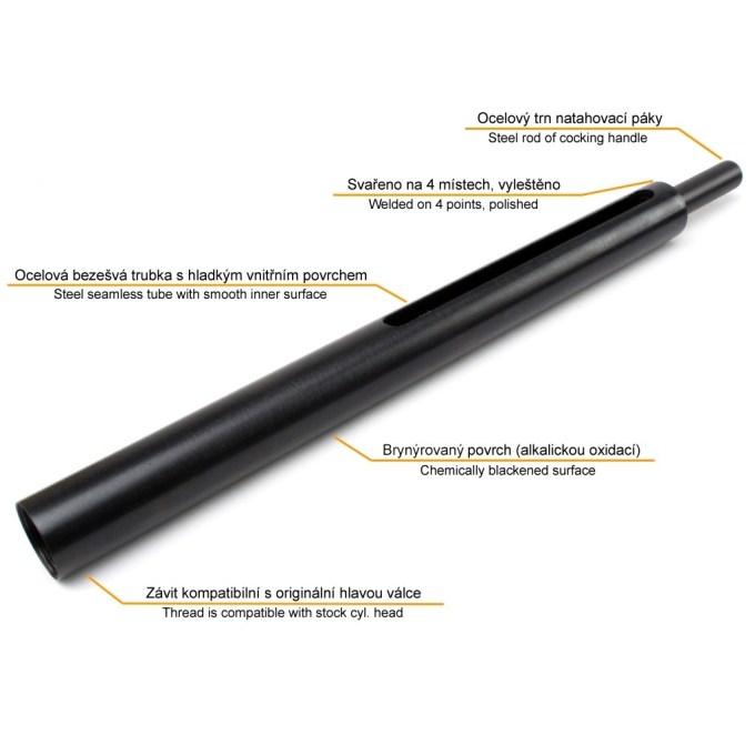 AirsoftPro Steel Cylinder for WELL L96 / MB01 Rifles – Black | ANAREUS