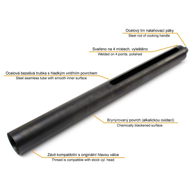 AirsoftPro Steel Cylinder for WELL MB06 Rifles – Black | ANAREUS
