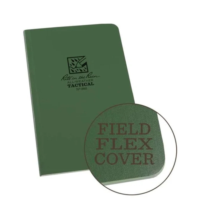 RITE vodeodolný zápisník FIELD FLEX (117 x 184 mm) – Zelená | ANAREUS
