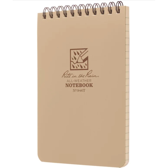 RITE voděodolný zápisník POCKET NOTEBOOK (4/6") – Písková | ANAREUS