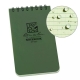 RITE vodeodolný zápisník POCKET NOTEBOOK (76×133 mm) – Zelená |ANAREUS