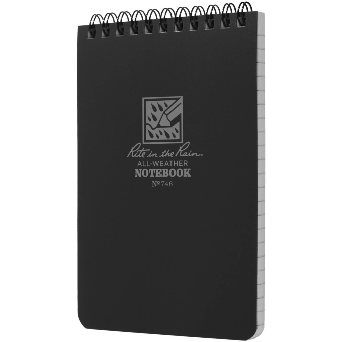 RITE Waterproof POCKET NOTEBOOK (4/6") – Black | ANAREUS