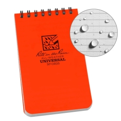 RITE voděodolný zápisník POCKET NOTEBOOK (3/5") – Oranžová | ANAREUS