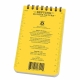 RITE Waterproof POCKET NOTEBOOK (76 × 133 mm) – Yellow | ANAREUS