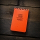 RITE voděodolný zápisník POCKET NOTEBOOK (3/5") – Oranžová | ANAREUS