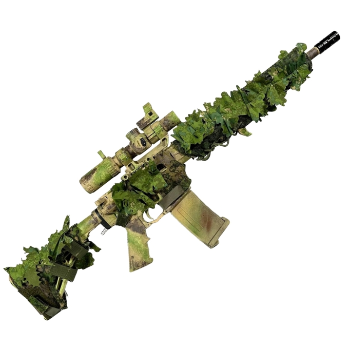 KMCS M4 / AR15 Camouflage Rifle Wrap – Green | ANAREUS