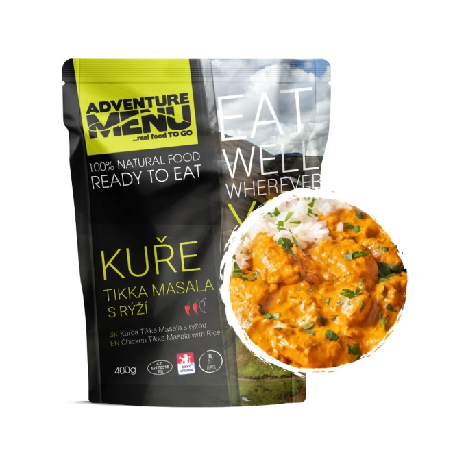 Adventure Menu MRE Kuřecí Tikka Masala s rýží (400 g) | ANAREUS