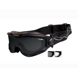 Goggles SPEAR Smoke grey - clear/Matte black frame
