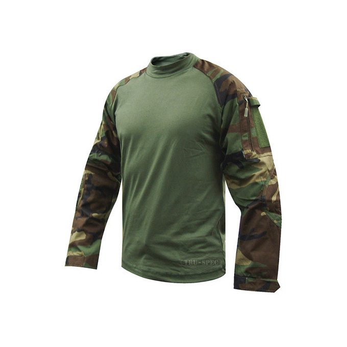 Tactical Combat Shirt rip-stop WOODLAND, size L-R