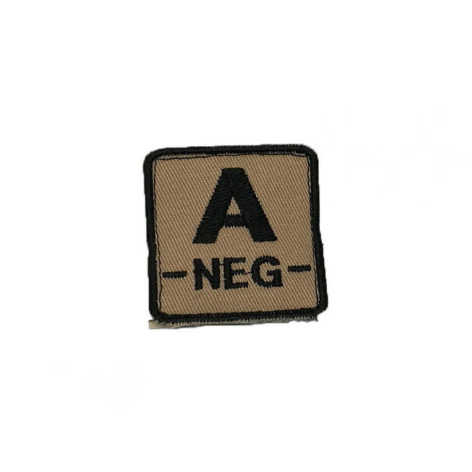 ID. Blood velcro - A-NEG - tan
