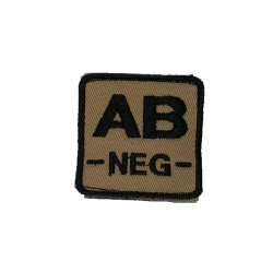 ID. Blood velcro - AB-NEG - tan