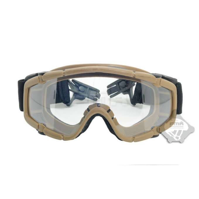 FMA SI-Ballistic-Goggle BK FOR Helmet, desert