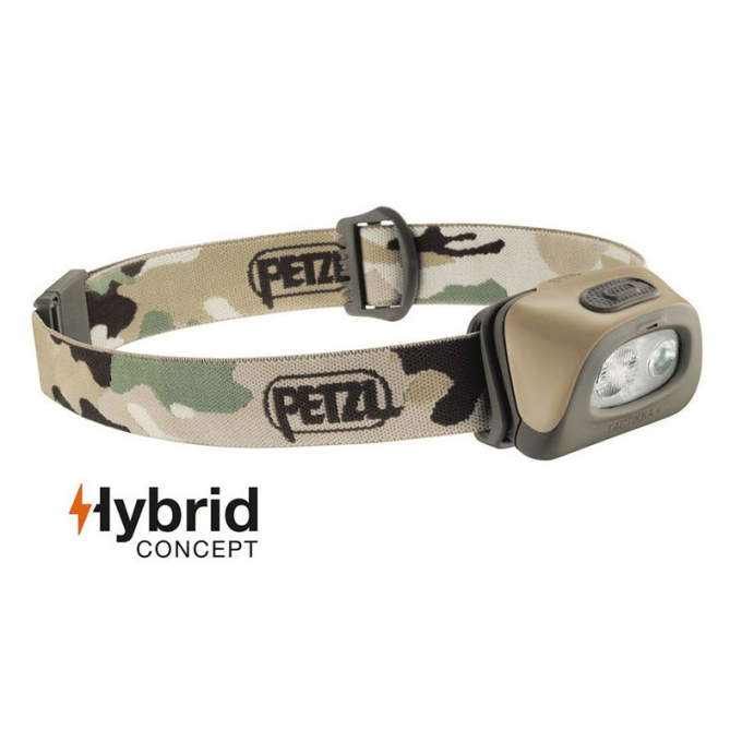 Svítilna čelovka Petzl TACTIKKA+ RGB Hybrid Multicam