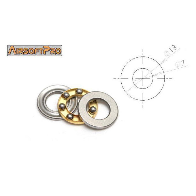 Axial bearing for sniper rifles spring guide