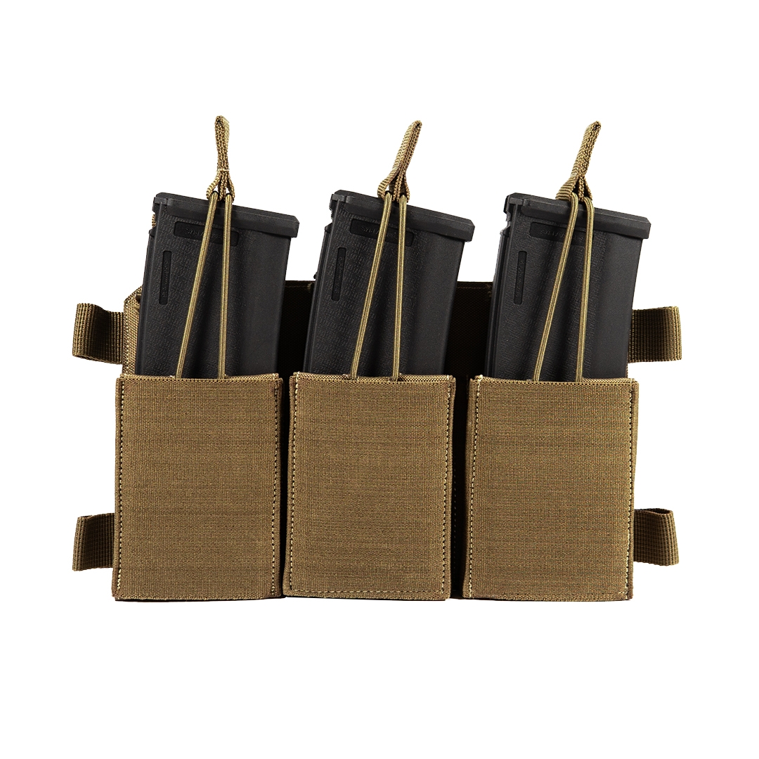 Ukázka sumky s vloženými zásobníky zajištěnými paracordem